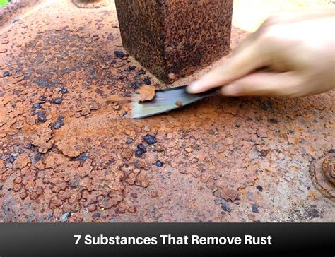 how to remove rust from metal safe deposit box|rusty metal removal.